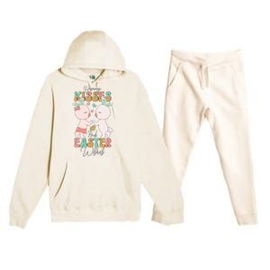 Bunny Kisses And Easter Wishes Premium Hooded Sweatsuit Set