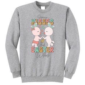 Bunny Kisses And Easter Wishes Tall Sweatshirt