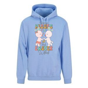 Bunny Kisses And Easter Wishes Unisex Surf Hoodie