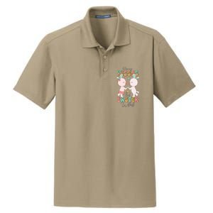 Bunny Kisses And Easter Wishes Dry Zone Grid Polo