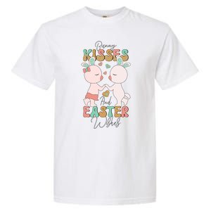 Bunny Kisses And Easter Wishes Garment-Dyed Heavyweight T-Shirt