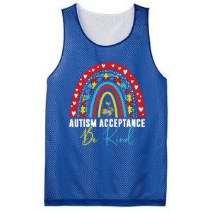 Be Kind Acceptance Rainbow Autism Awareness Month Funny Gift Mesh Reversible Basketball Jersey Tank