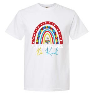 Be Kind Acceptance Rainbow Autism Awareness Month Funny Gift Garment-Dyed Heavyweight T-Shirt