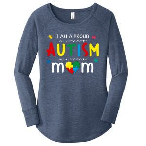 Be Kind Autism Awareness Gift Proud Autism Mom #Autismawareness Gift Women's Perfect Tri Tunic Long Sleeve Shirt