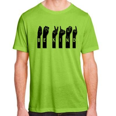 Be Kind American Sign Language Gift Adult ChromaSoft Performance T-Shirt