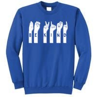 Be Kind American Sign Language Gift Tall Sweatshirt