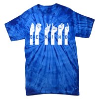 Be Kind American Sign Language Gift Tie-Dye T-Shirt