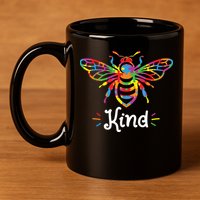 Be Kind Autism Awareness Autism Bee Kind 11oz C Handle Ceramic Mug