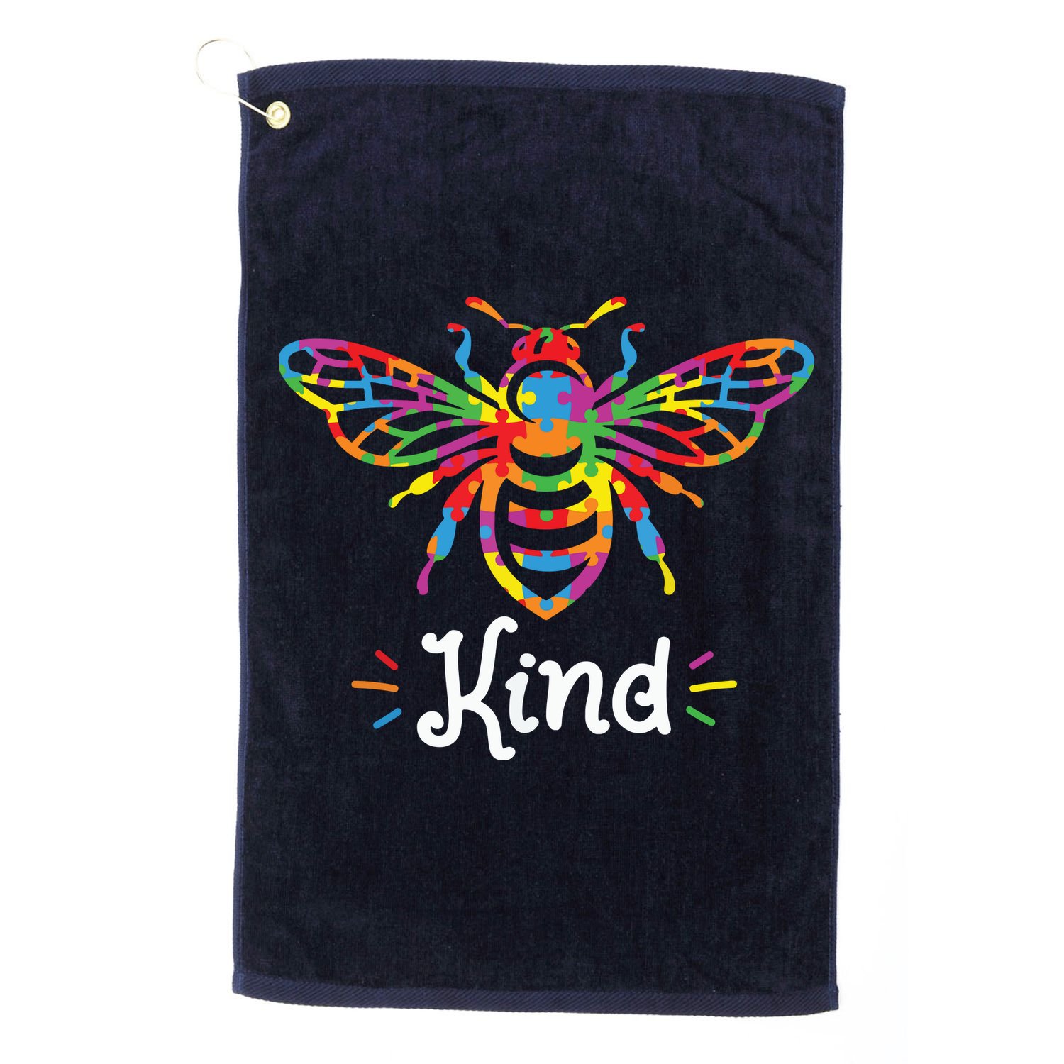 Be Kind Autism Awareness Autism Bee Kind Golf Towel