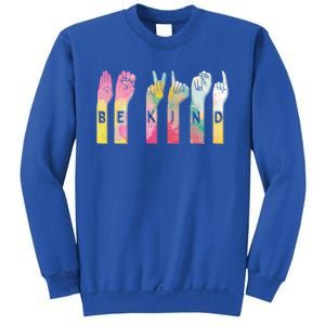 Be Kind Asl Alphabet American Sign Language Gift Sweatshirt