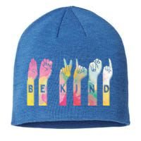 Be Kind Asl Alphabet American Sign Language Gift Sustainable Beanie