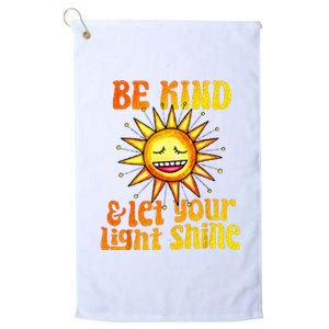 Be Kind And Let Your Light Shine Inspirational Platinum Collection Golf Towel