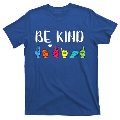 Be Kind Asl American Sign Language Cute Kindness Gift T-Shirt