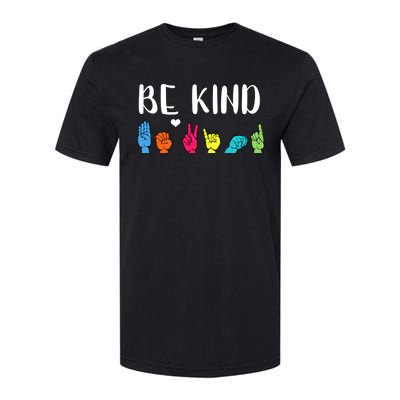 Be Kind Asl American Sign Language Cute Kindness Gift Softstyle CVC T-Shirt