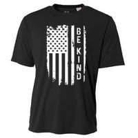 Be Kind American Flag Anti Bullying Unity Day Orange Cooling Performance Crew T-Shirt