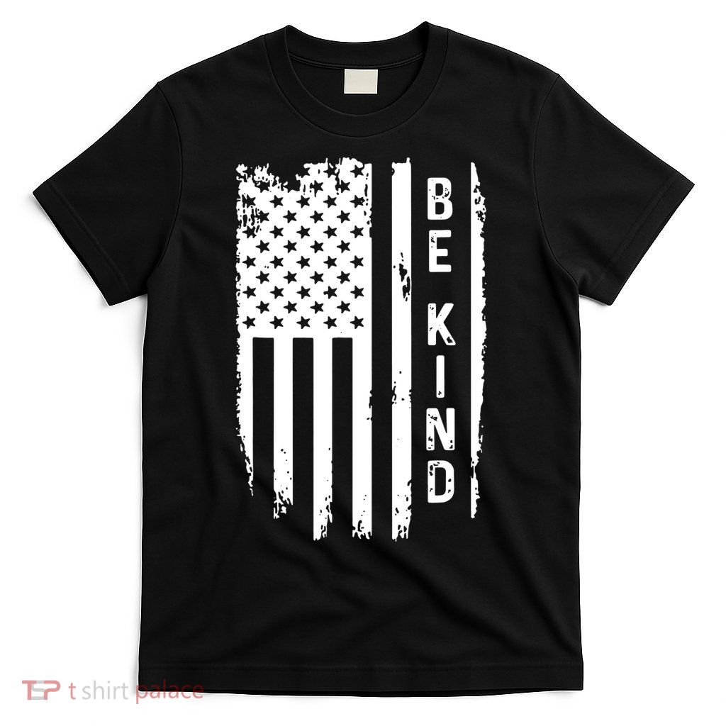 Be Kind American Flag Anti Bullying Unity Day Orange T-Shirt