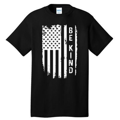 Be Kind American Flag Anti Bullying Unity Day Orange Tall T-Shirt