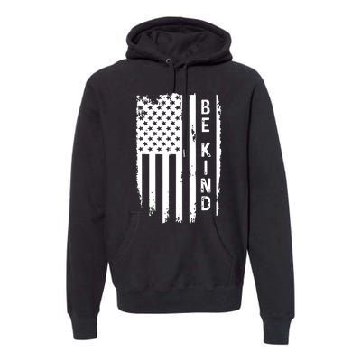 Be Kind American Flag Anti Bullying Unity Day Orange Premium Hoodie