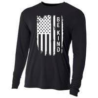 Be Kind American Flag Anti Bullying Unity Day Orange Cooling Performance Long Sleeve Crew