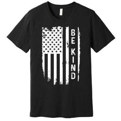 Be Kind American Flag Anti Bullying Unity Day Orange Premium T-Shirt