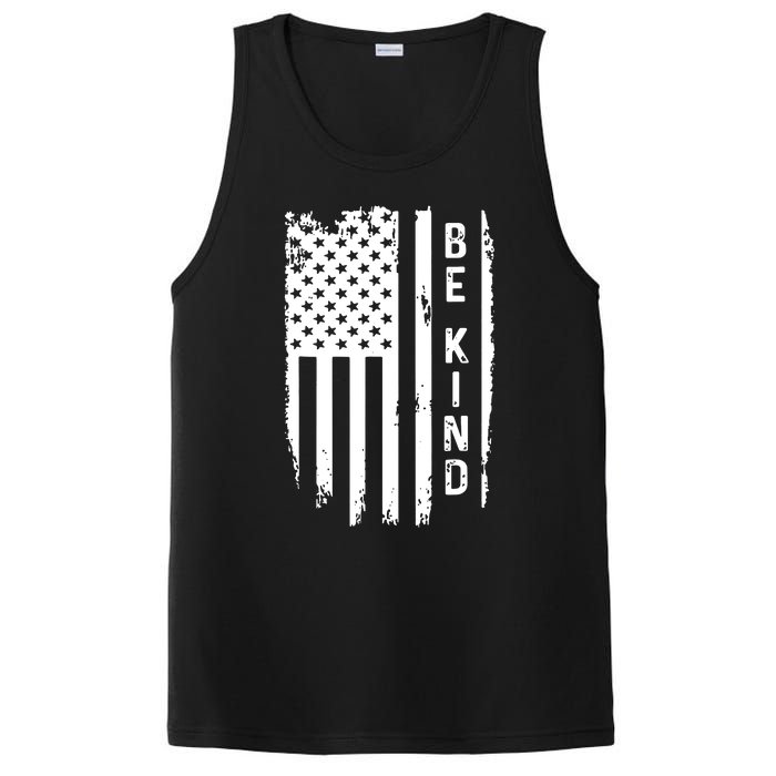 Be Kind American Flag Anti Bullying Unity Day Orange PosiCharge Competitor Tank