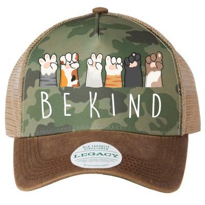 Be Kind Asl Sign Language Kindness Cat Paws Finger Signs Legacy Tie Dye Trucker Hat