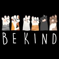 Be Kind Asl Sign Language Kindness Cat Paws Finger Signs Backpack