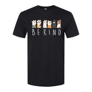 Be Kind Asl Sign Language Kindness Cat Paws Finger Signs Softstyle CVC T-Shirt