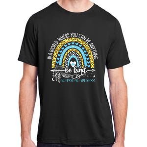 Be Kind Autism Awareness Tee Leopard Rainbow Choose Kindness Adult ChromaSoft Performance T-Shirt