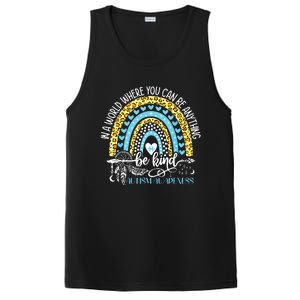 Be Kind Autism Awareness Tee Leopard Rainbow Choose Kindness PosiCharge Competitor Tank