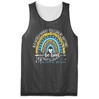 Be Kind Autism Awareness Tee Leopard Rainbow Choose Kindness Mesh Reversible Basketball Jersey Tank