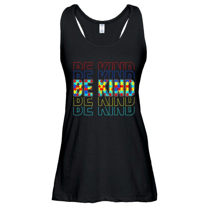 Be Kind Autism Awareness Special Education Autism Teacher Ladies Essential Flowy Tank