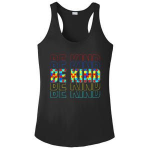 Be Kind Autism Awareness Special Education Autism Teacher Ladies PosiCharge Competitor Racerback Tank