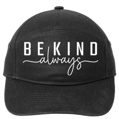 Be Kind Always Women Letter Print Inspirational 7-Panel Snapback Hat