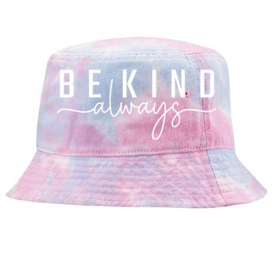 Be Kind Always Women Letter Print Inspirational Tie-Dyed Bucket Hat