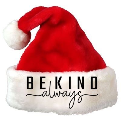 Be Kind Always Women Letter Print Inspirational Premium Christmas Santa Hat