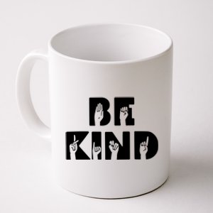 Be Kind Asl Sign Language Deaf Interpreter Gift Coffee Mug