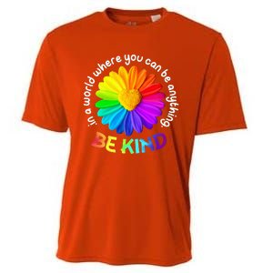 Be Kind AntiBullying Kindness Orange Unity Day Sunflower Cooling Performance Crew T-Shirt