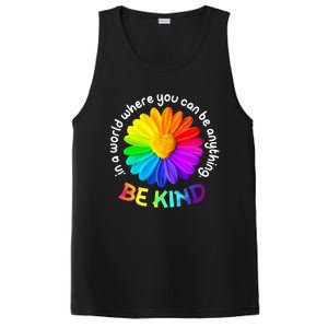 Be Kind AntiBullying Kindness Orange Unity Day Sunflower PosiCharge Competitor Tank