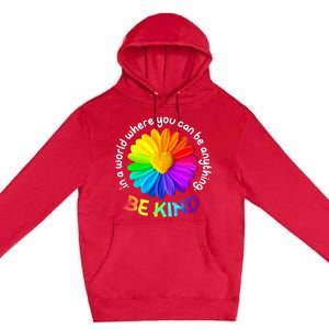 Be Kind AntiBullying Kindness Orange Unity Day Sunflower Premium Pullover Hoodie