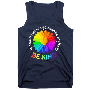 Be Kind AntiBullying Kindness Orange Unity Day Sunflower Tank Top