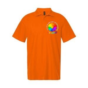 Be Kind AntiBullying Kindness Orange Unity Day Sunflower Softstyle Adult Sport Polo