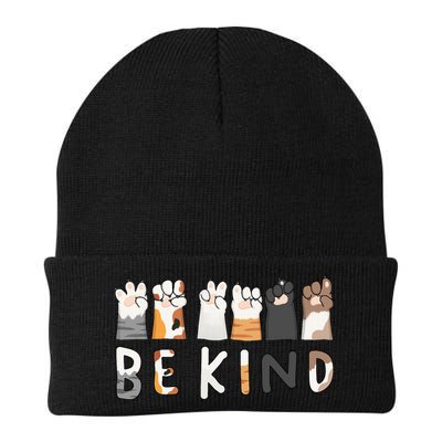 Be Kind ASL Sign Language Kindness Cat Paws Finger Signs Beanie