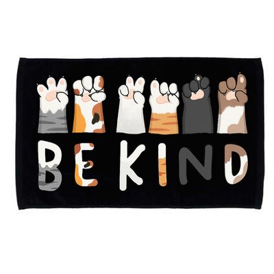 Be Kind ASL Sign Language Kindness Cat Paws Finger Signs Microfiber Hand Towel