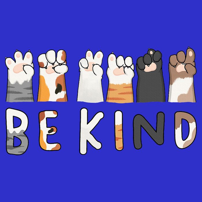 Be Kind ASL Sign Language Kindness Cat Paws Finger Signs Bag