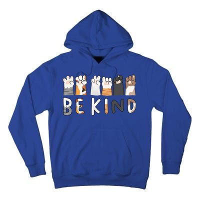 Be Kind ASL Sign Language Kindness Cat Paws Finger Signs Tall Hoodie