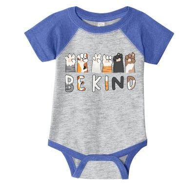 Be Kind ASL Sign Language Kindness Cat Paws Finger Signs Infant Baby Jersey Bodysuit