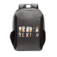 Be Kind ASL Sign Language Kindness Cat Paws Finger Signs Vector Backpack