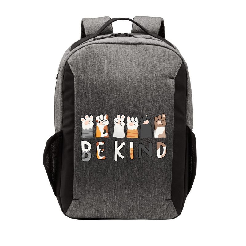 Be Kind ASL Sign Language Kindness Cat Paws Finger Signs Vector Backpack