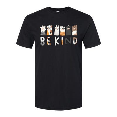 Be Kind ASL Sign Language Kindness Cat Paws Finger Signs Softstyle® CVC T-Shirt